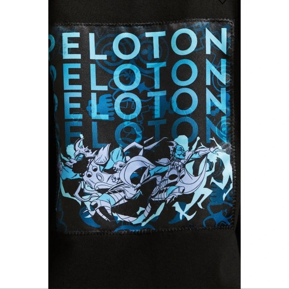 Peloton Graphic Hoodie Mens Large Limited Edition NWT Fleece Zip up hoodie
